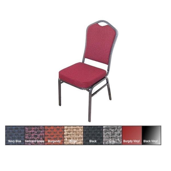 Mccourt McCourt 10375 Superb Seating Stack Chair - Beige on Silvervein Frame 10375